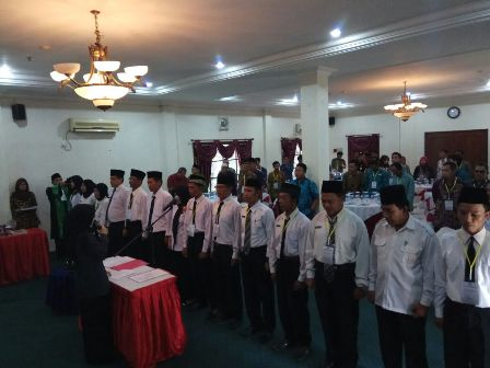 KASEK PANWAS KABUPATEN MUBA MELANTIK 14 KASEK KECAMATAN SE KABUPATEN MUSI BANYUASIN