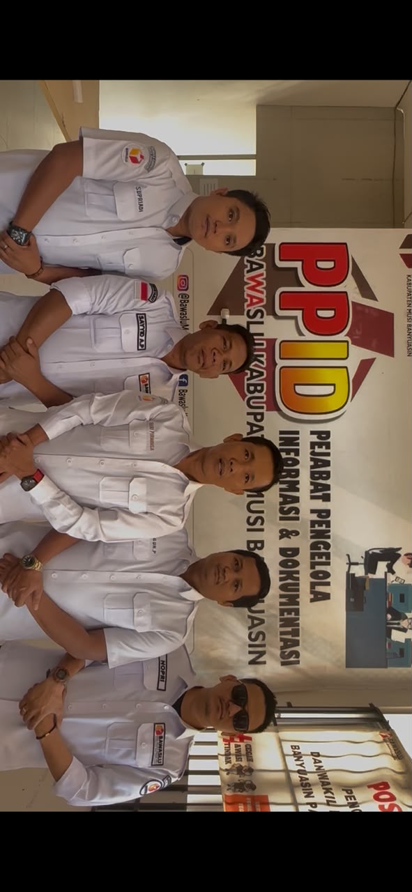 Pengambilan video komitmen Ketua dan Anggota Bawaslu Kabupaten Musi Banyuasin pada Kamis (17/07/2026)
