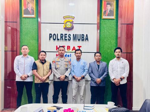 Audiensi Bawaslu Muba ke Kapolres Muba