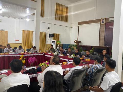 Pelaksanaan Rapat Pleno Terbuka PDPB Triwulan II di KPU Kabupaten Musi Banyuasin