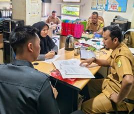 Bawaslu Musi Banyuasin yang diwakili oleh Moh. Lucky Novriansyah dan Maryati melakukan koordinasi barang pinjam pakai Pemkab Musi Banyuasin