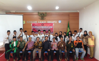 Pelantikan 14 Anggota Panitia Pengawas Lapangan (PPL) SE Kota Sekayu