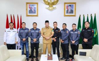 audiensi Bawaslu Kabupaten Musi Banyuasin ke Bupati Kabupaten Musi Banyuasin