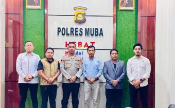 Audiensi Bawaslu Muba ke Kapolres Muba
