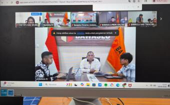 Menghadiri kegiatan Zoom Meetings Mekanisme Laporan Konsolidasi Demokrasi pada Kamis (30/04/2026) di Kantor Bawaslu Kabupaten Musi Banyuasin.