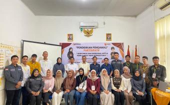 Foto bersama seluruh peserta Pendidikan Pengawas Partisipatif di Kantor Sekretariat Bawaslu Kabupaten Musi Banyuasin pada Hari Selasa (09/06/2026).