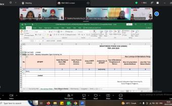   Rapat Konsolidasi Penyusunan Laporan Keuangan Semester I Tahun 2026 melalui Zoom Meetings pada Senin (20/07/2026)